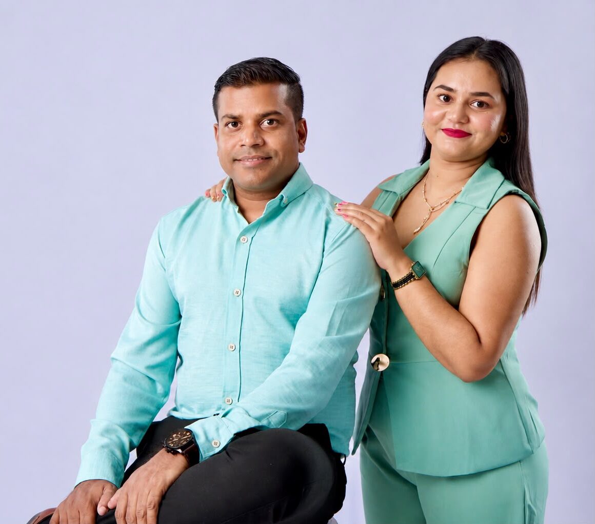 Vinesh Barhoe en Ashna Chotkan